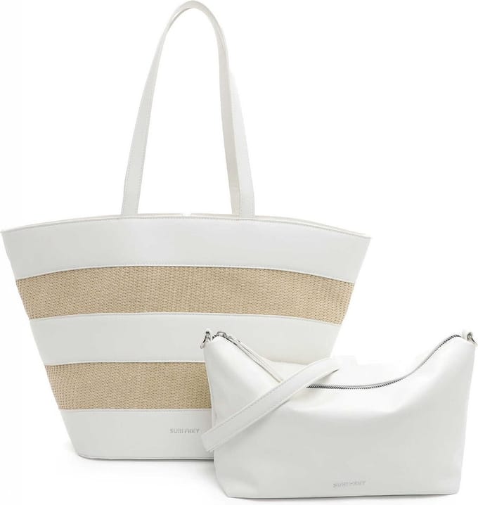 SURI FREY Schoudertas SFY Bailey Shopper White Wit Beige