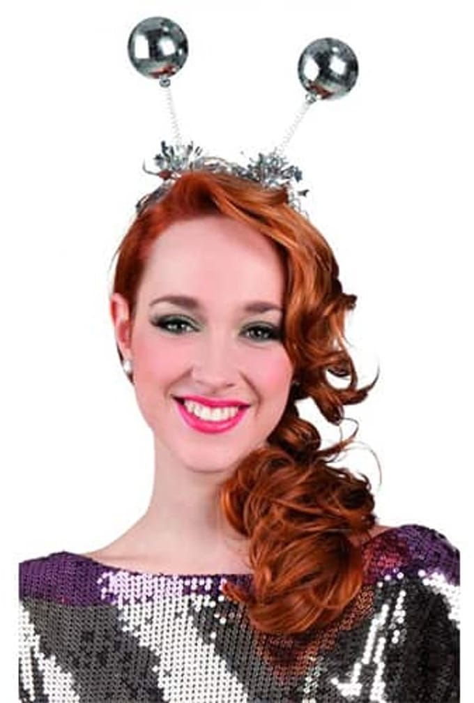 Folat - Diadeem discoballen Zilver