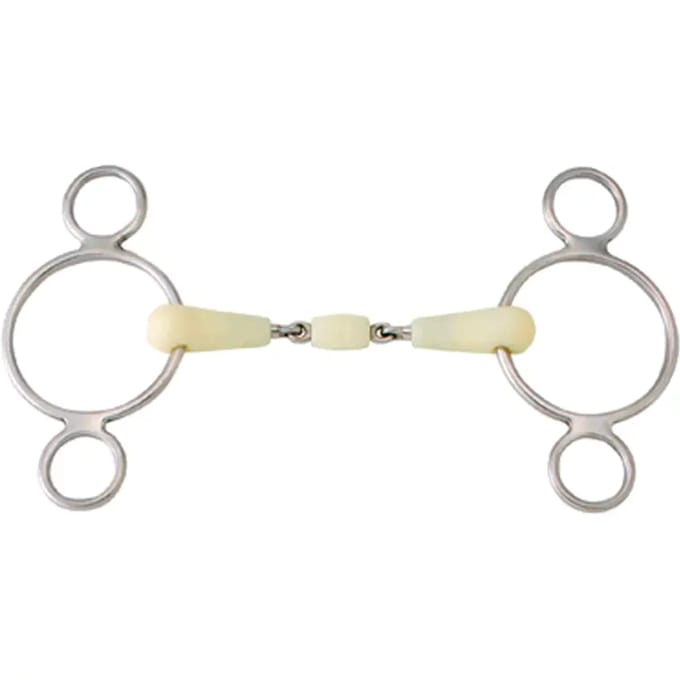 Mors persoon met 3 dubbele breukringen voor paard Happy Mouth