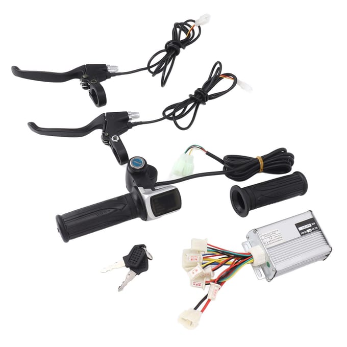 Elektrische Fiets Controller Set met 48V 1000W Controller 48V Draaigas Volledig Aluminium Rem gray