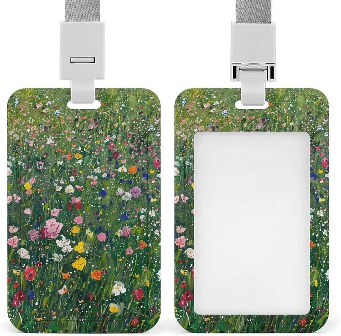 ID Kaarthouder - Naamkaart Beschermer - Professioneel Gebruik - Glad Push-Pull Ontwerp - 10.9 x 6.9 cm - Wit