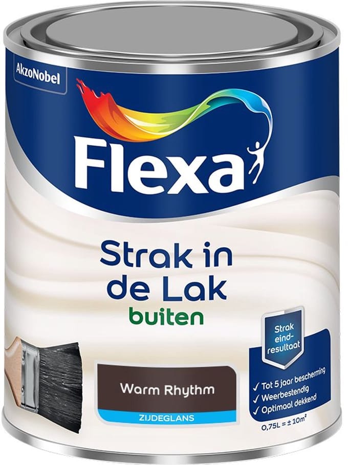 Flexa - Strak In De Lak Buitenlak Zijdeglans - Warm Rhythm - Mengverf - 750 Ml
