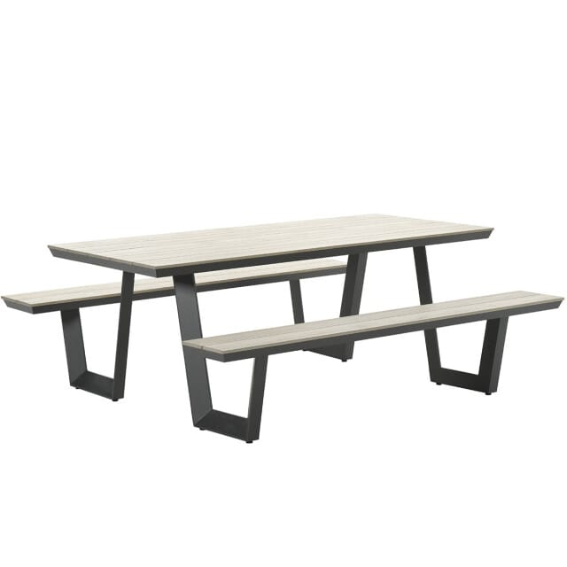 Garden Impressions Sarria picknick set 200 x 90 - donker grijs