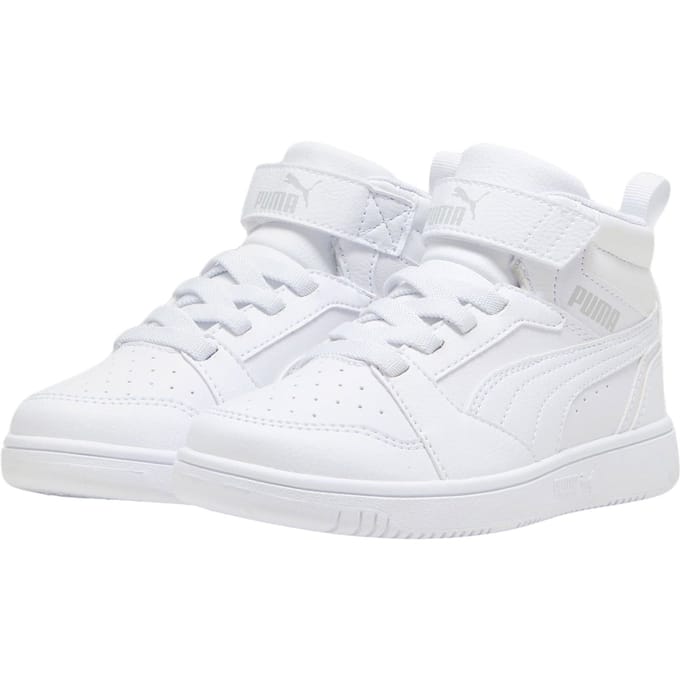 PUMA Puma Rebound V6 Mid AC+ PS Unisex Sneakers - PUMA White-Cool Light Gray