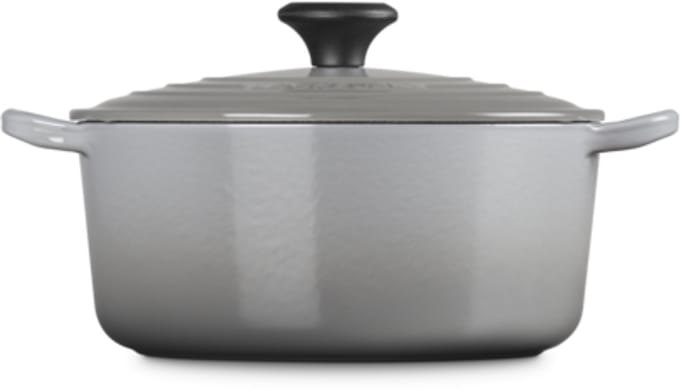 Le Creuset Tradition Braadpan stoofpan rond 24cm - 4,2L mist grey *