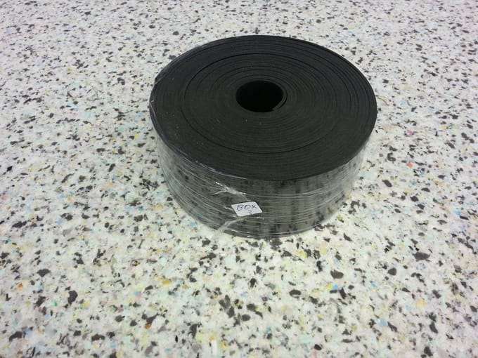 Rubber strip 40x3 op rol SBR oplegrubber