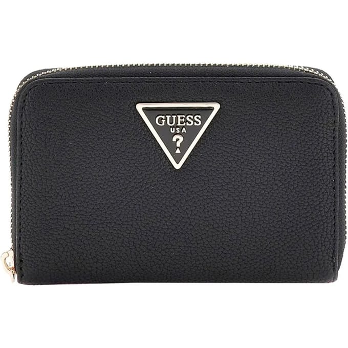 Guess Laurel Medium Zip Around Dames Portemonnee - Zwart - One Size