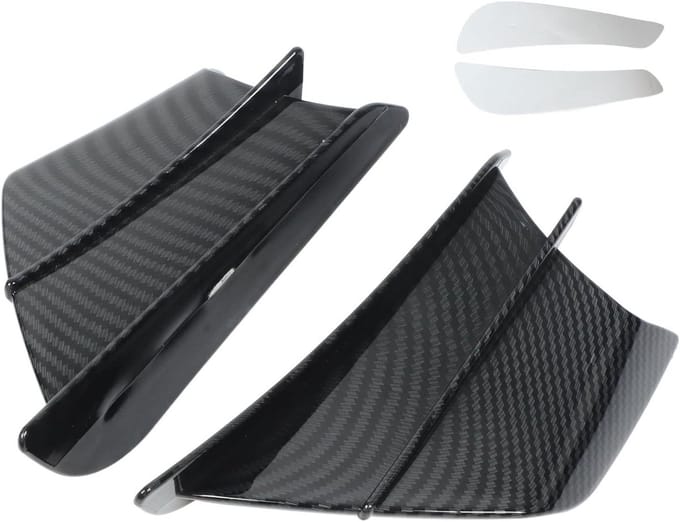Aerodynamische Motor Winglets Spoiler Kit voor Verbeterde Stabiliteit en Prestaties - Universeel 1 Paar