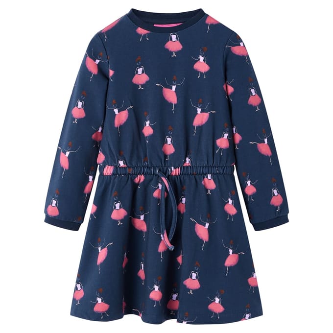 vidaXL - Kinderjurk - 116 - marineblauw