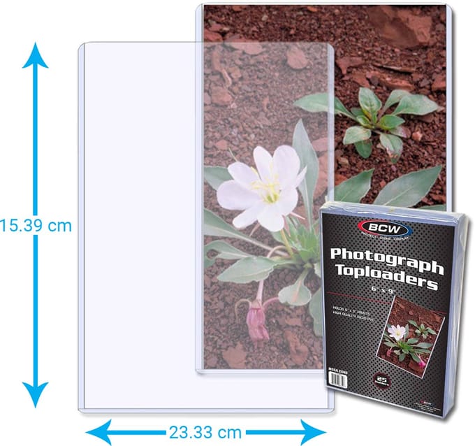 BCW Photograph Toploaders 6" X 9" - transparant - 25 stuks