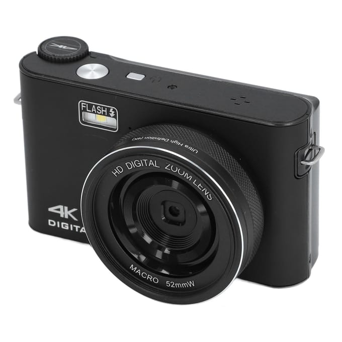 64MP Digitale Camera 3,0 inch TFT LCD Touchscreen Autofocus 18x Digitale Zoom 4K Vlogging Camera voor zwart