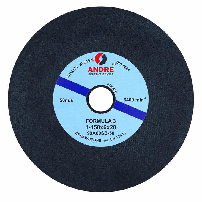 Andre Formula 3 - Slijpschijf voor Zaagbladen - 150x6x20mm - Bakeliet Bindmiddel