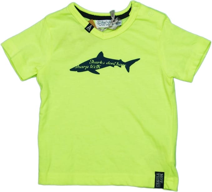 Fluo t shirt haai (Geel) - 56