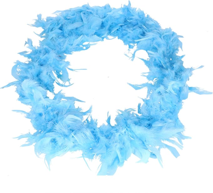 Faram Party Veren Boa Slinger - Lichtblauw - 180 cm - 50 gram - VIP