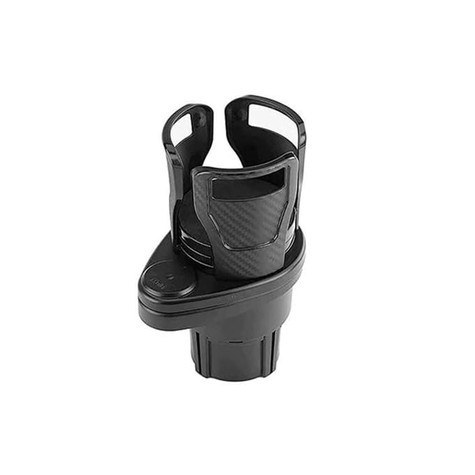 Multifunctionele verstelbare 2in1 autostoel bekerhouder Auto bekerhouder expander adapter voor water mat zwarte kleur