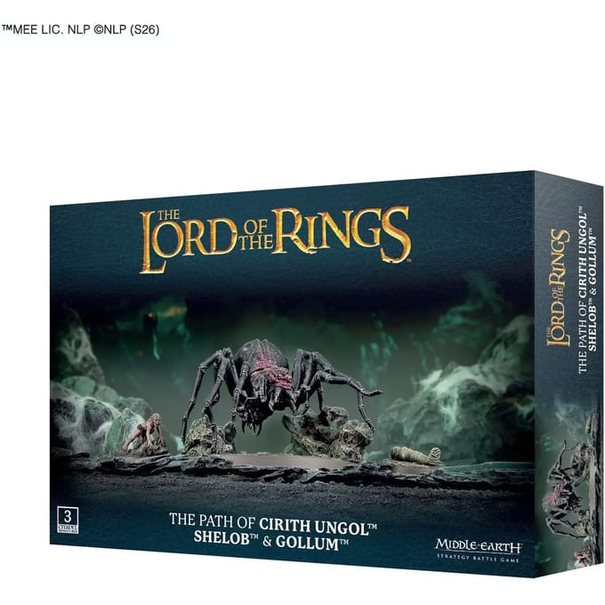 Beeldjes Games Workshop Warhammer Middle Earth - Le passage de Cirith Ungol : Shelob & Gollum