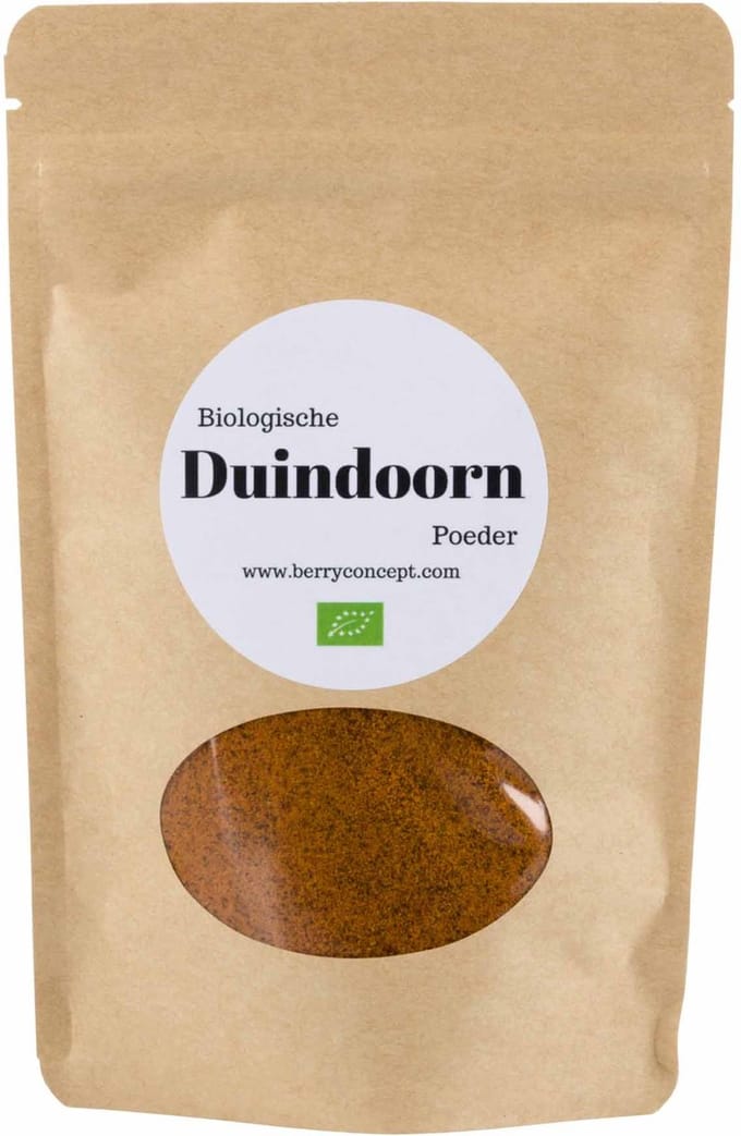 Biologische duindoornbessen poeder 150 gram
