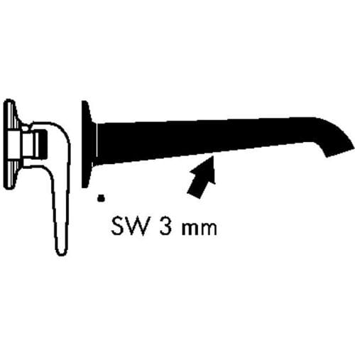 replacement spout 20 cm, for AXOR Bouroullec, 95708000