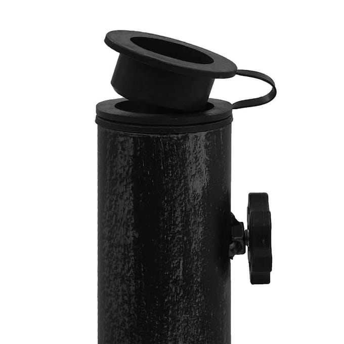 vidaXL - Parasolvoet - 47x47x33 - cm - gietijzer - zwart