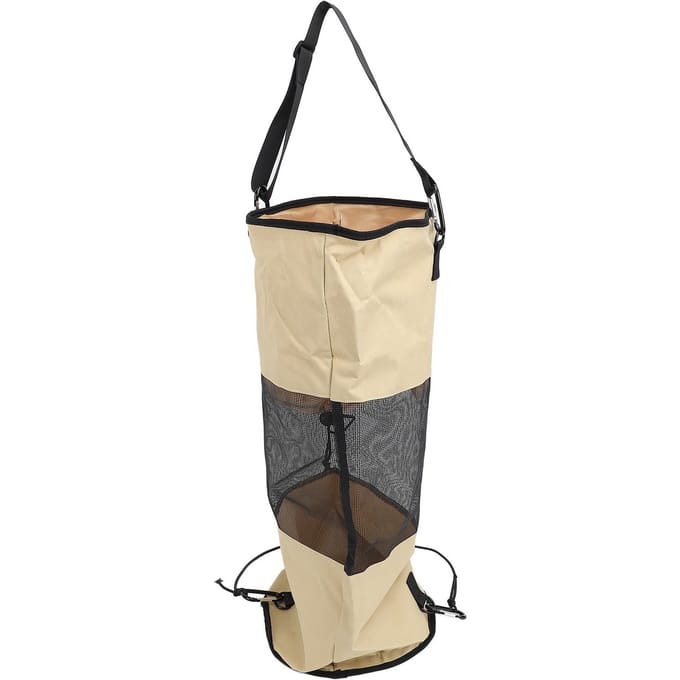 Boot Vuilniszak Nylon Mesh Herbruikbaar Draagbaar Boot Afvalcontainer met Lanyard voor Buiten Aan Zee kaki