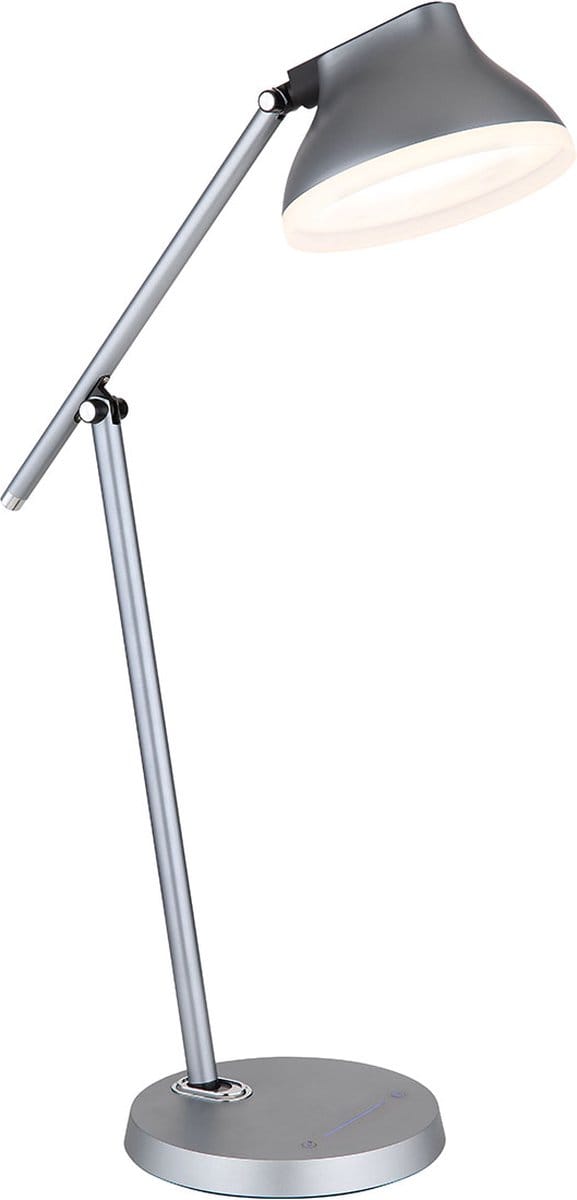 Globo - tafellamp - Halvar - grijs - aluminium - bureaulamp - LED - 58437G