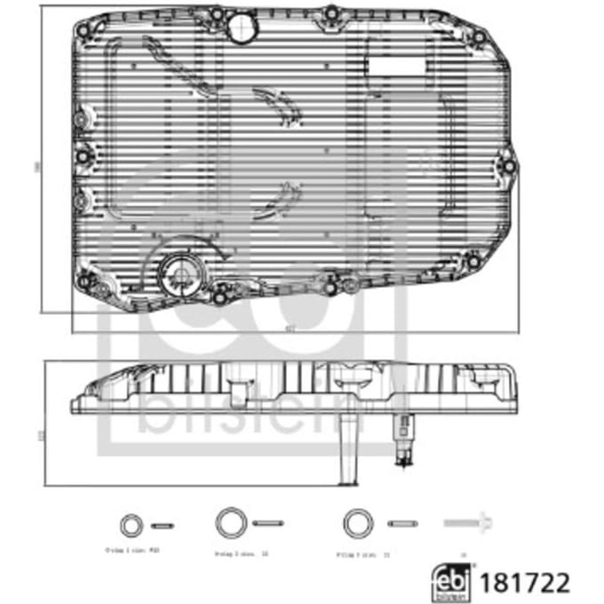 Oliefilter, versnellingsbak FEBI BILSTEIN 181722