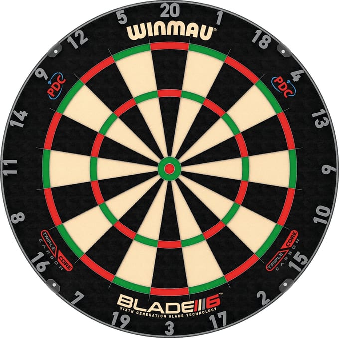 Winmau Blade 6 Triple Core PDC - Professioneel Dartbord