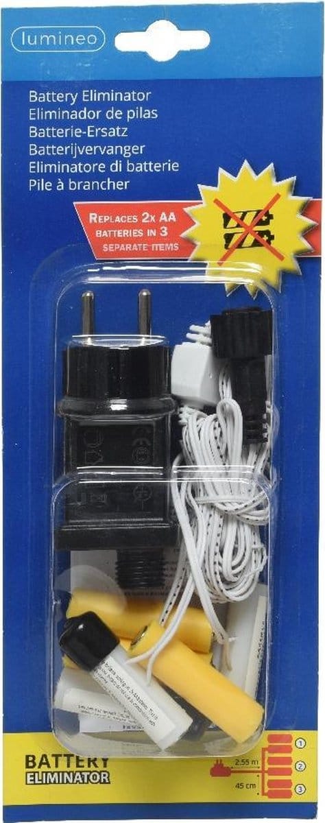 Lumineo - Batterij vervanger 3x 3x AA wit