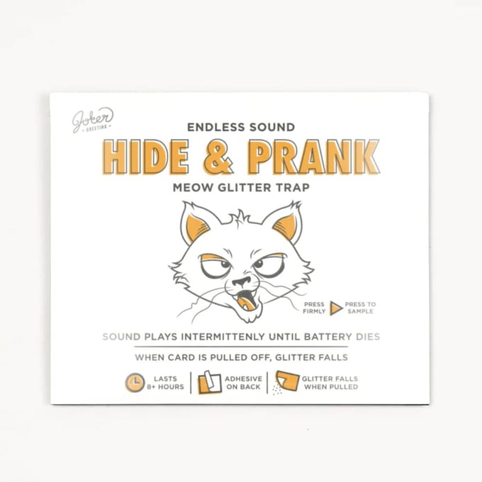 Miauw - Prank Kaart - Nonstop muziek & Glitters!
