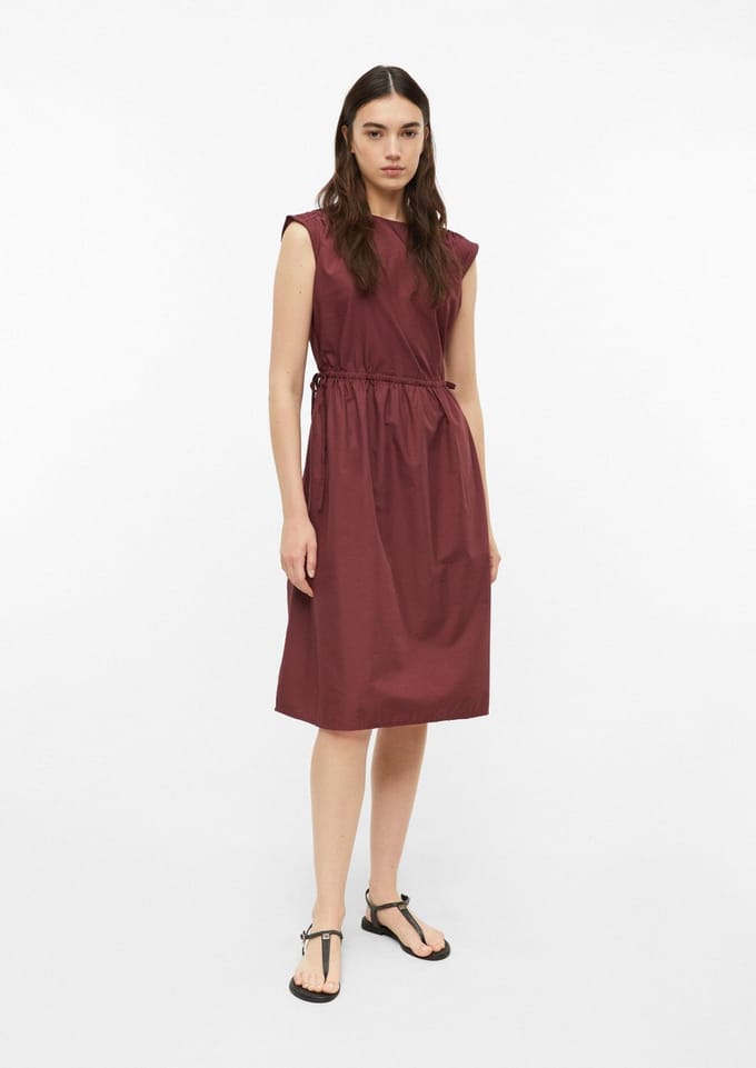 s.Oliver - female - Midi-jurk met verstelbare taille en steekzakken