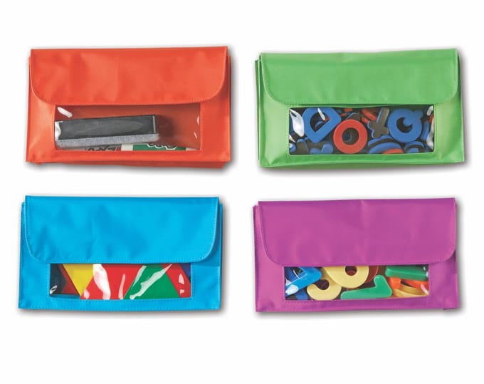 Learning Resources Magnetische etui's / opbergtasjes (4 stuks) - 3+