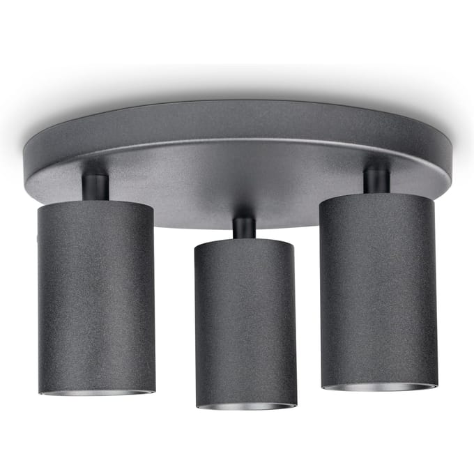 Wand- en plafondlamp Vito zwart