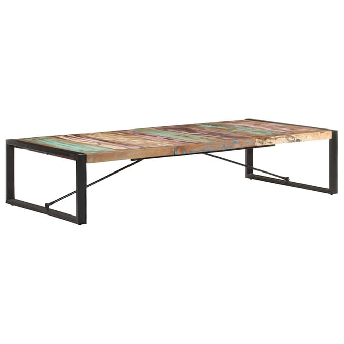 vidaXL - Salontafel - 180x90x40 - cm - massief - gerecycled - hout