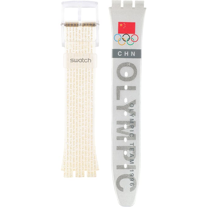 Swatch Plastic - Originals Medium (34mm) /Access/Solar/Musicall/Stop - G/SK/SL/SR/SS/SO28 AGZ150C GZ150C Olympic Team China band