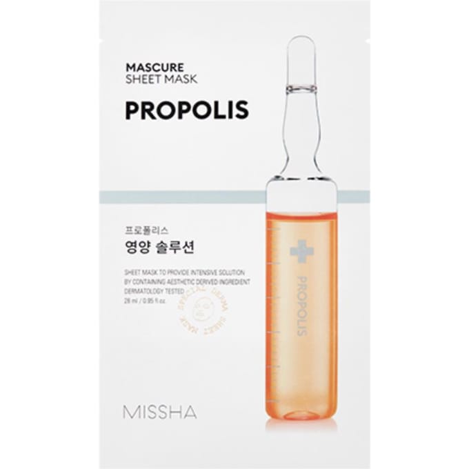MISSHA Mascure Bladmasker Propolis Voedingsoplossing 28ml * 10 Vellen white