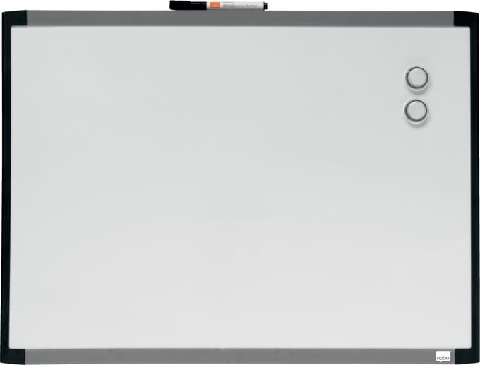 Nobo Magnetisch Whiteboard - 58,5 x 43cm - Inclusief Montageset, Magneten En Markers - Wit