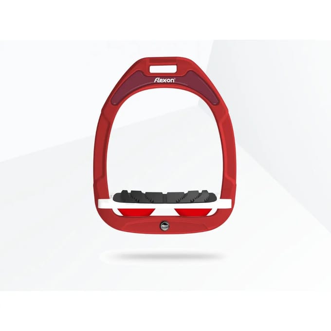 Verstelbare stijgbeugels Grip Bordeaux/Zwart/Rood Flex-On Green Composite