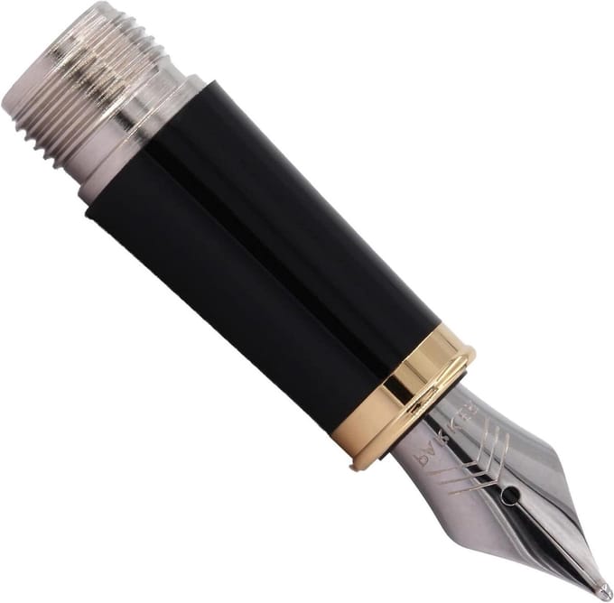 Vulpensectie - Penonderdeel Schrijfonderdeel - Schrijven - Roestvrij staal - Medium - Goud