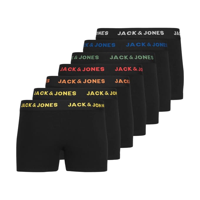 JACK & JONES- JACBASIC TRUNKS 7 PACK NOOS JNR - Jongens - Trunks