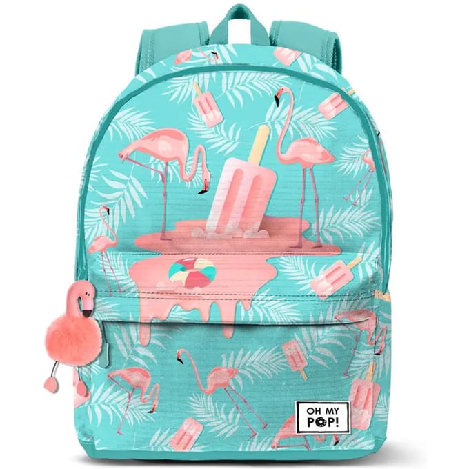 Karactermania - Oh My Pop! - Ice Flamingo-FAN HS Rugzak - Backpack 2.2 - Turquoise