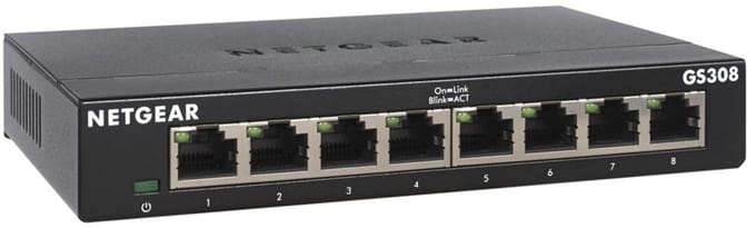 NETGEAR GS308 - Netwerk Switch - Unmanaged - 1 Gbps - 8 poorten