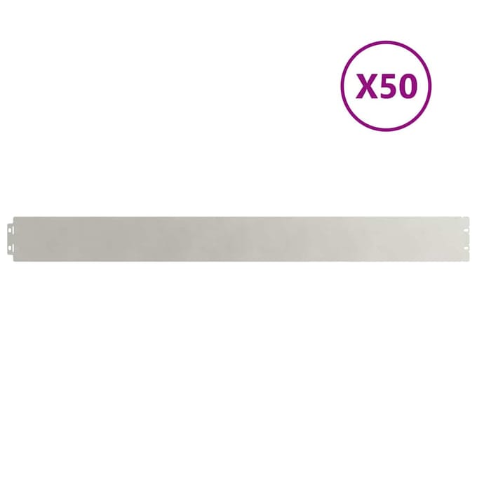 vidaXL - Gazonranden - 50 - st - 10x103 - cm - roestvrij - staal