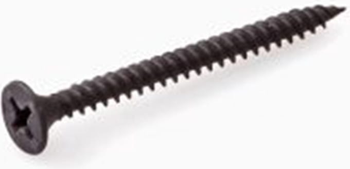 Gipsplaatschroef zwart 3.5 x 45 mm. lang. 200 stuks. Deltafix.