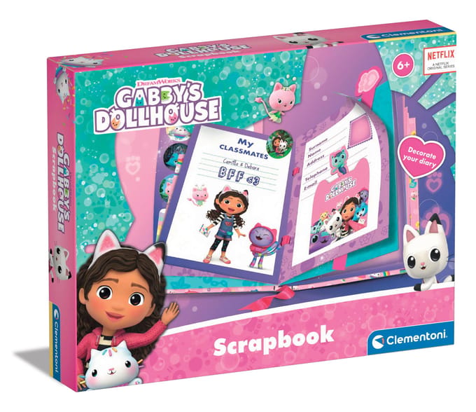 Clementoni - Gabby's Dollhouse - Scrapbook met accessoires - Vanaf 6 jaar