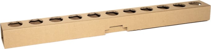 Kartonnen meter bier houder - Voor 11 bier - Kartent
