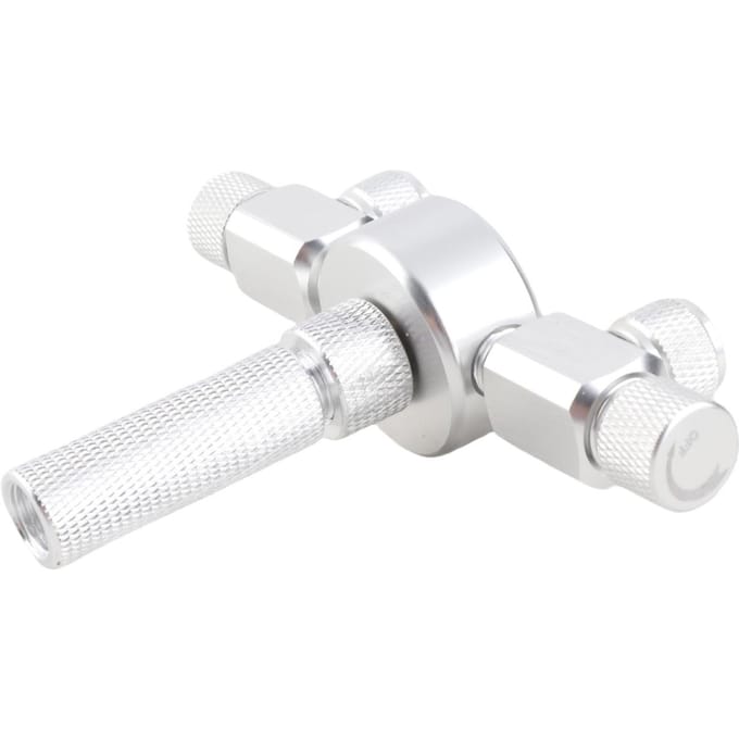Aquarium Tank CO2 Splitter Regulator Distributeur Naald Fijnregelkraan voor CO2 Regulator 2 Way Outlets white