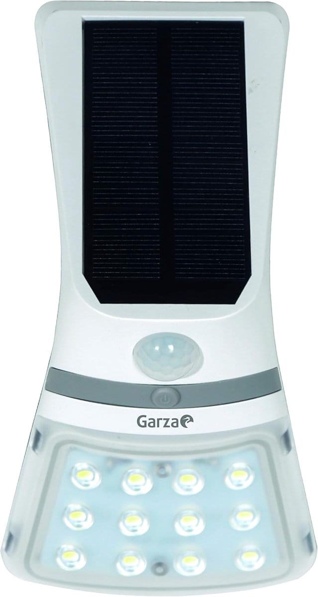 Solar LED Buitenlamp met Schemer- en Bewegingssensor | Warm Wit Licht