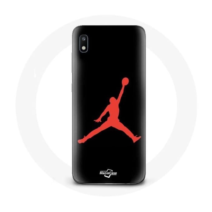 Hoesje - Air Jordan - Samsung Galaxy A10 - Rood - Flexibel - Logo rood