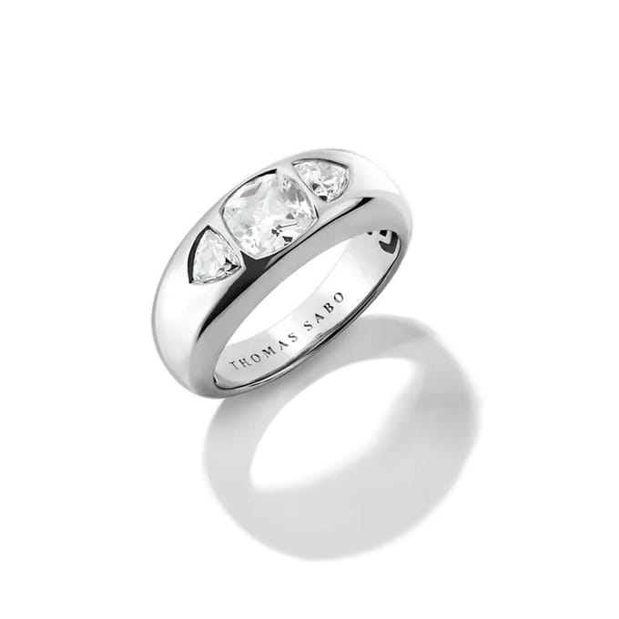 Thomas Sabo - TR2525-051-14-60 - Ring - Dames - 925 Zilver - Bold Elegance - Ringmaat 60