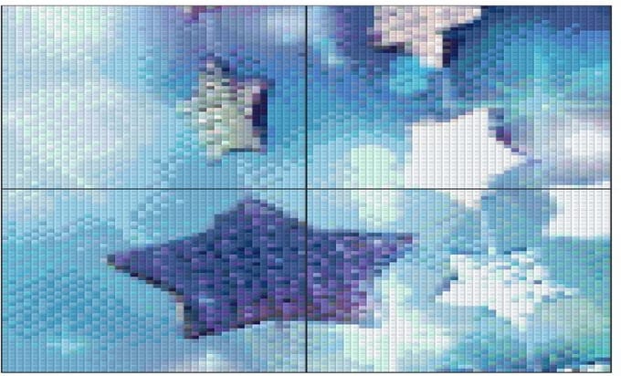 PIXELHOBBY KERSTBLAUWESTER - 4PLATEN - 100MATJES